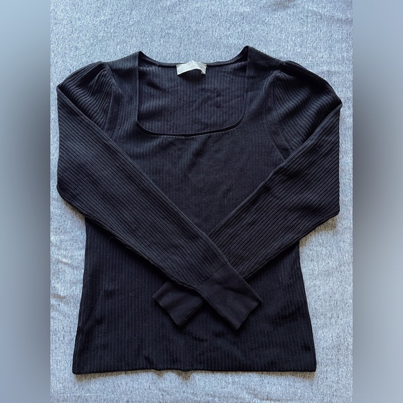 Everlane square neck knit top - Picture 3 of 5